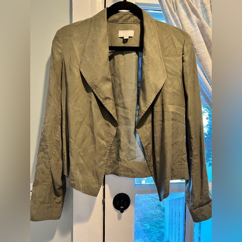 Loft army green blazer